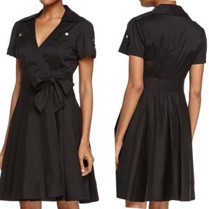 Diane Von Furstenberg Kaley Black Wrap Dress Size 10